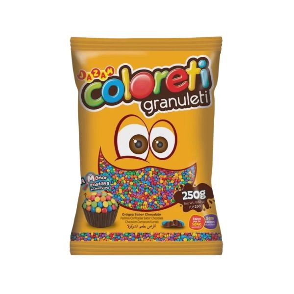 Confete de Chocolate Coloreti Granuleti S...