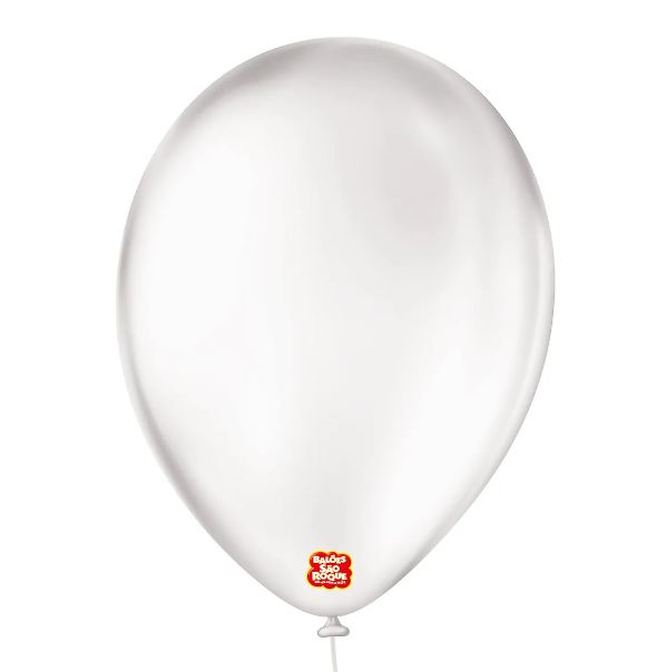 Balão 8" Liso Redondo Transparente Pacote... Balão 8" Liso Redondo Transparente Pacote...