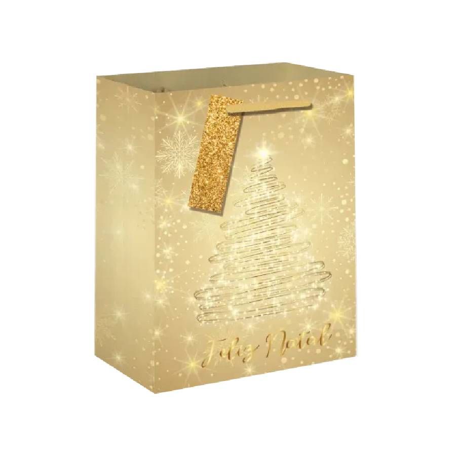 Sacola de Papel Árvore de Natal 26cm x 12...