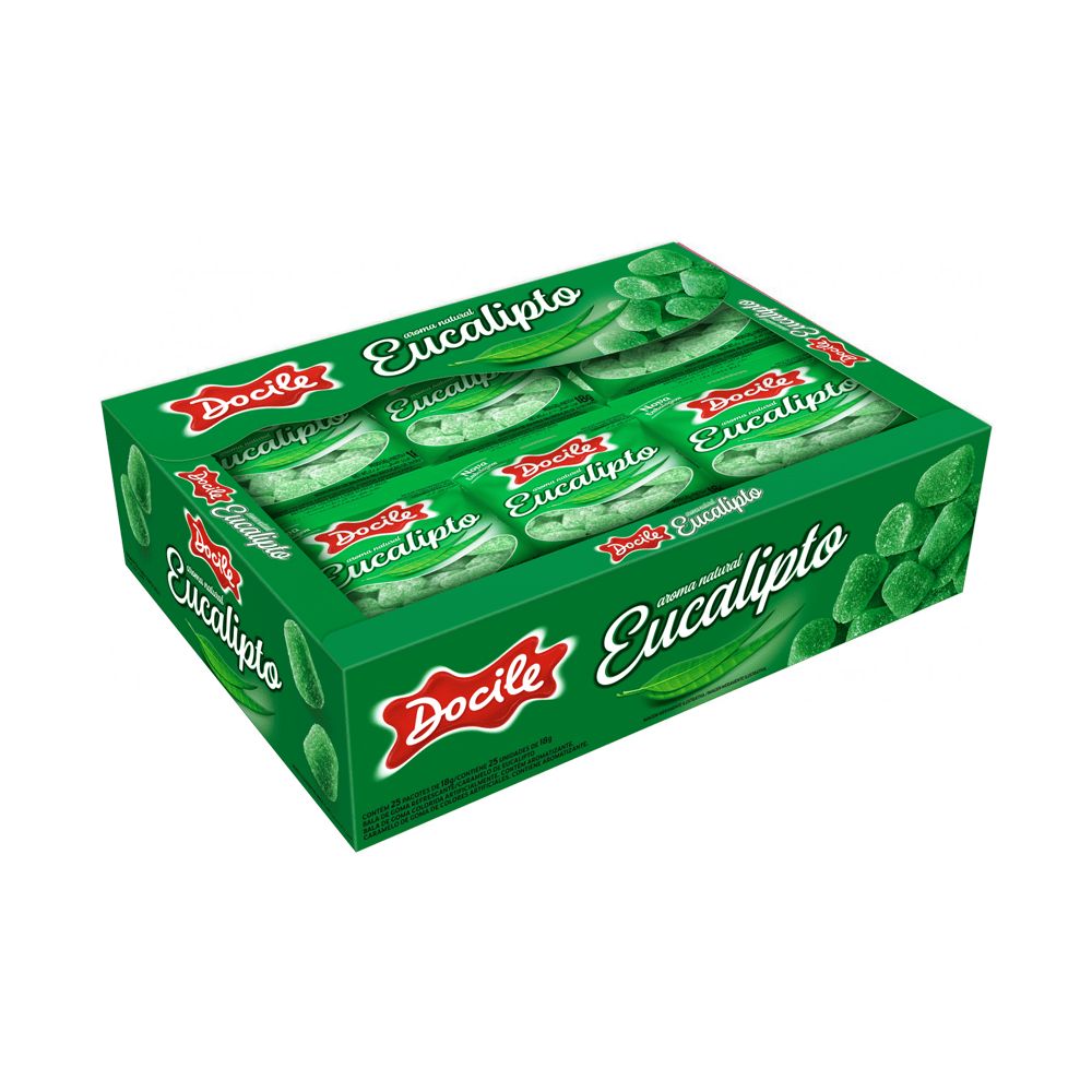 Bala de Goma Mini Sino Eucalipto Refresca...