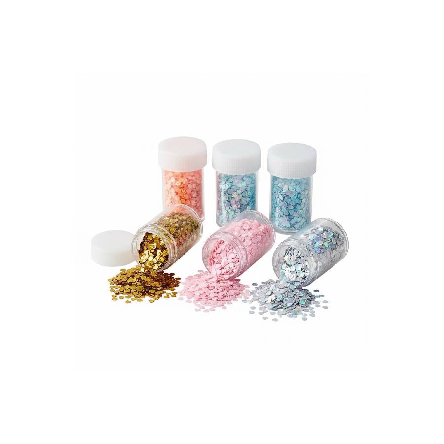 Glitter com 12 Mini Corações Q25629 – Azu...