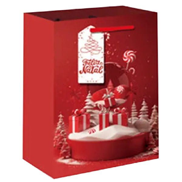 Sacola de Papel Figuras Natalinas – 32cm ...