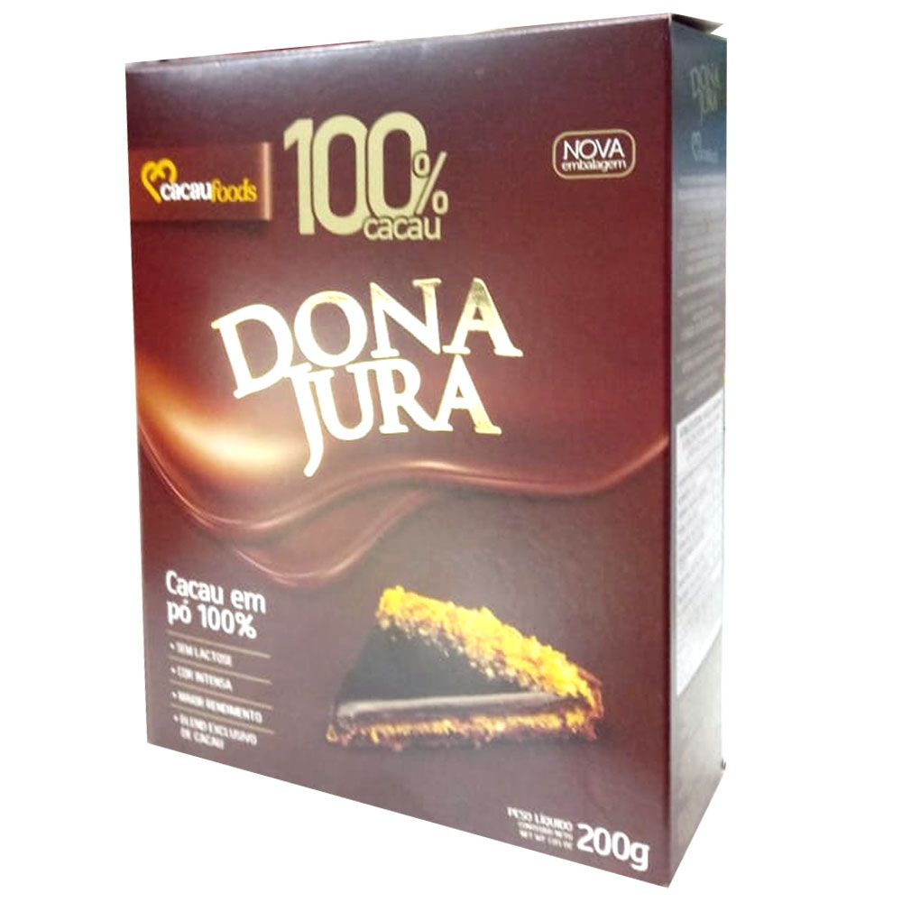 CHOCOLATE EM PO 100% CACAU 200GR