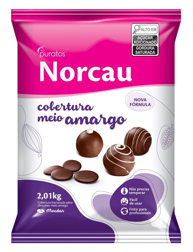 Cobertura Norcau Gotas 2kg Meio Amargo | ...