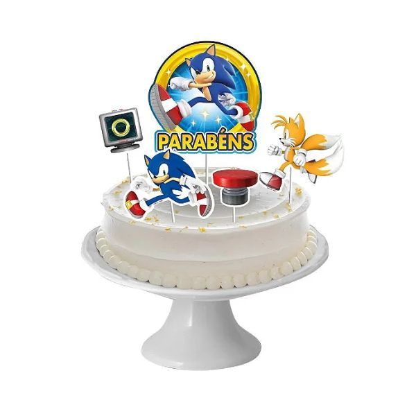 DECORACAO DE BOLO CENARIO SONIC 05 un.
