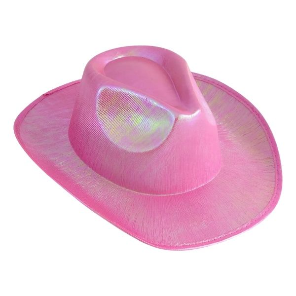 Chapéu Cowboy Rosa Brilhante – YDH