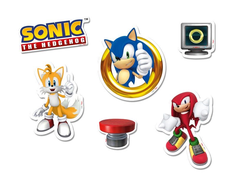 MINI PERSONAGEM DECORATIVO SONIC 50 un.