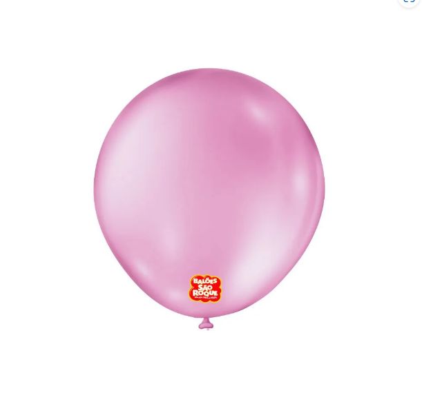 Balão 8" Liso Redondo Rosa Chiclete Pacot... Balão 8" Liso Redondo Rosa Chiclete Pacot...