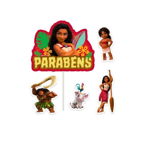 DECORACAO DE BOLO MOANA 2