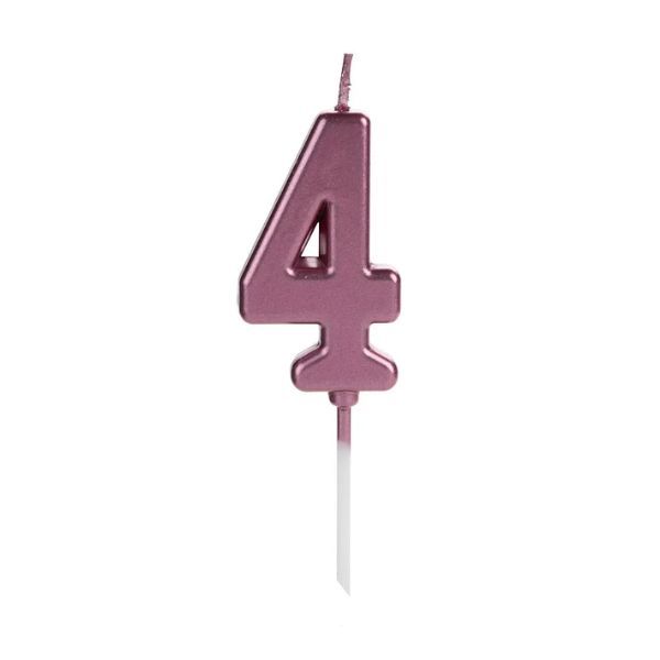 Vela Pick Nº 4 - Cores - Silver Festas