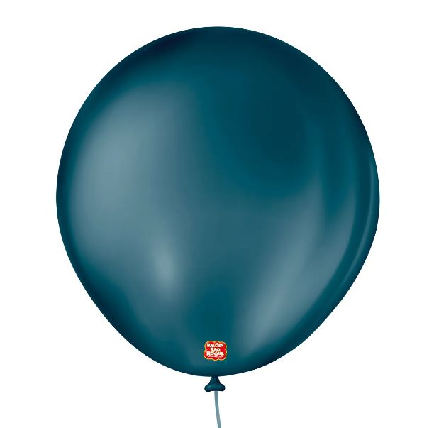 Balão 8" (Polegadas) Liso Azul Petróleo P...