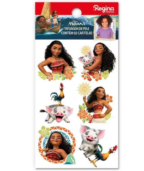 TATUAGEM DE PELE DISNEY MOANA
