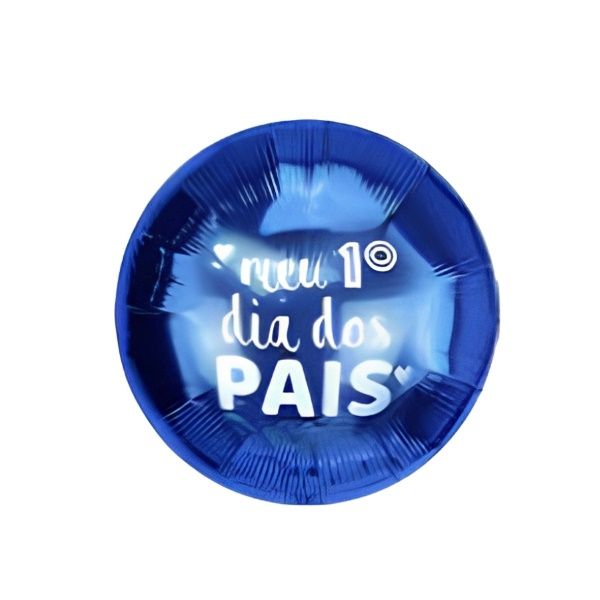 Balão Azul Coração Dia dos Pais 45cm – Mi...