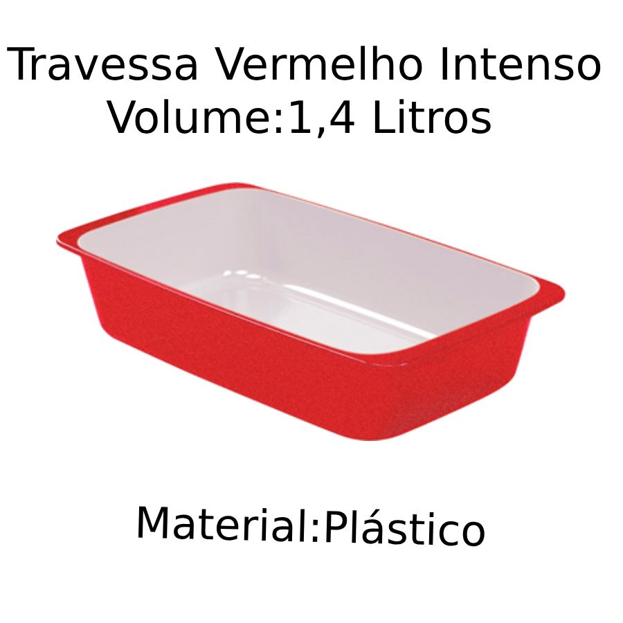 Travessa Duo Vermelha Intensa Plasútil – ...