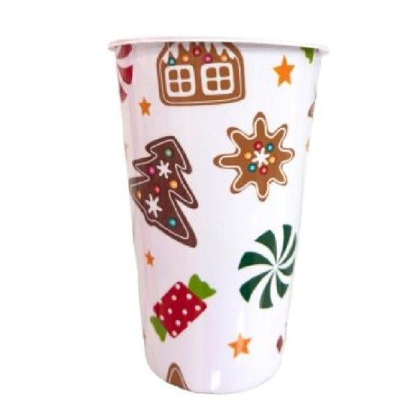 Copo Plástico Biscoitos Natalino 320ml  7...