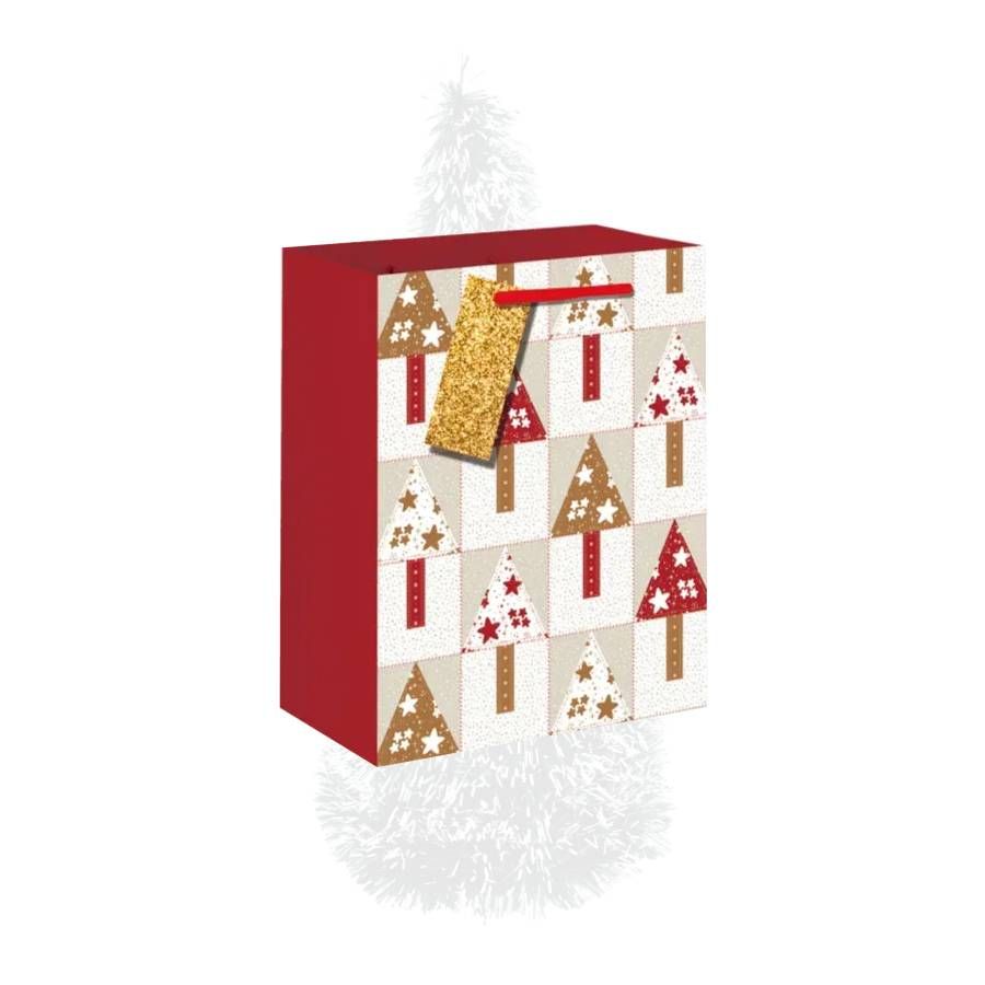 Sacola de Papel Natalina – Árvores de Nat...