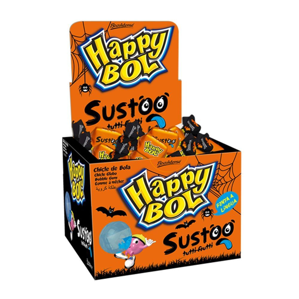 Chicle Happy Bol Sustoo Tutti-Frutti 140g...