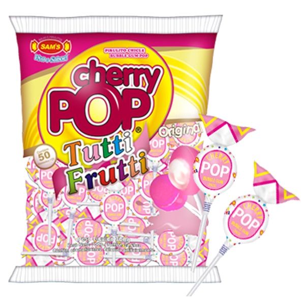 Pirulito Cherry Pop Tutti Frutti c/50 – 7...