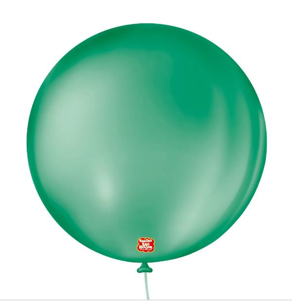 Balão 5" Liso Redondo Verde Folha Pacote ...