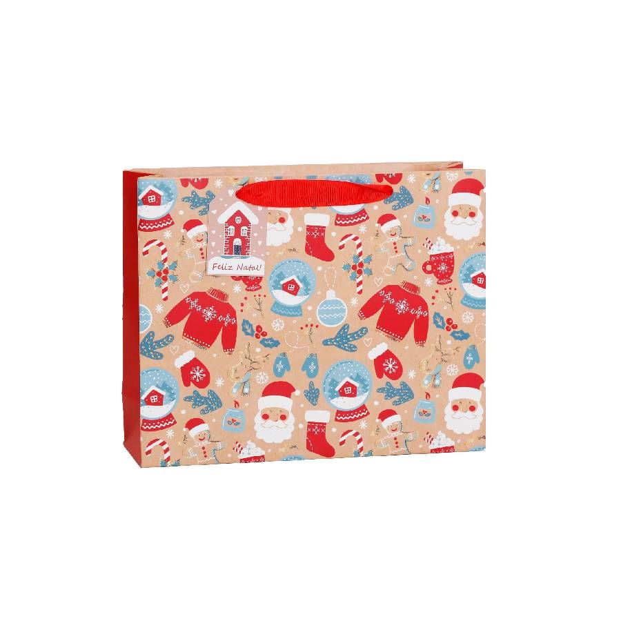 Sacola de Papel Natalina – Presentes 23 c...