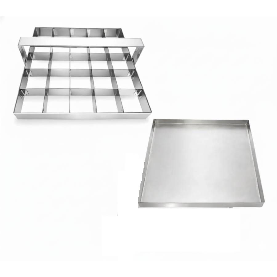 Kit Cortador de Brownie 5x5 com 25 Cavida...