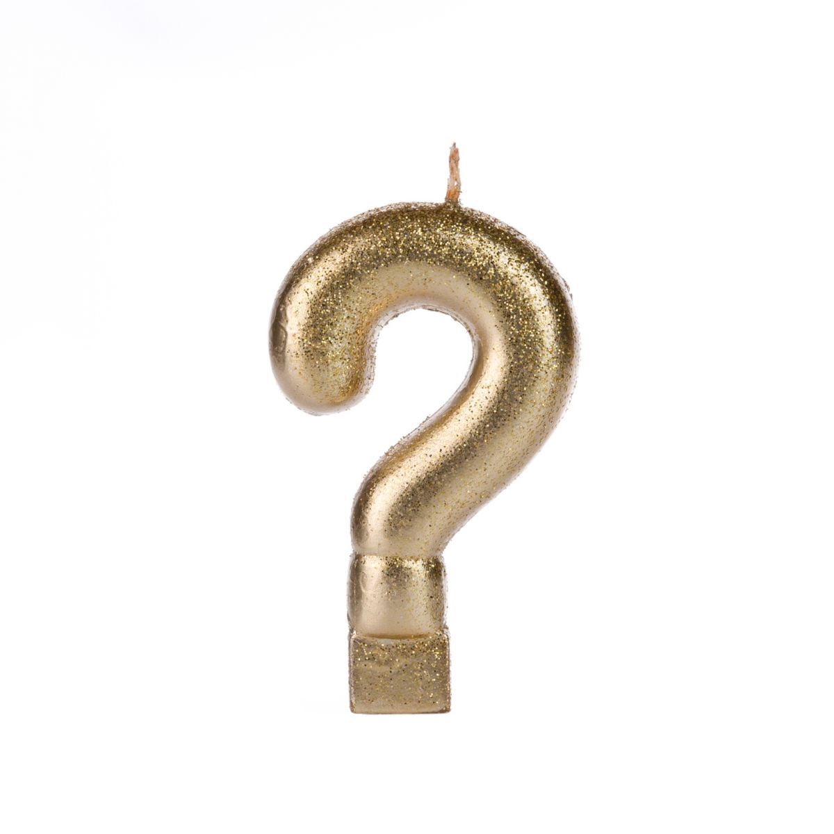 Vela Glitter Interrogação - Cores - Silve...