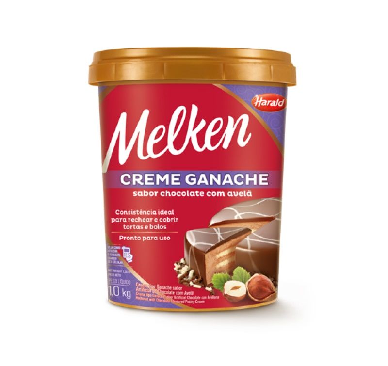 Creme Ganache Melken Chocolate com Avelã ...