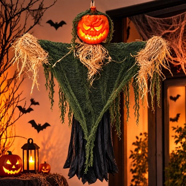 Enfeite Monstro Abóbora Halloween 180cm C...