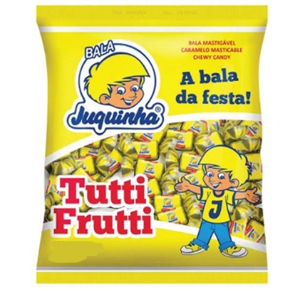 Bala Mastigável Juquinha Tutti-Frutti 300...