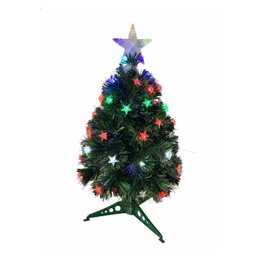 ÁRVORE DE NATAL C/LED PISCA 0,60M COM PO ...