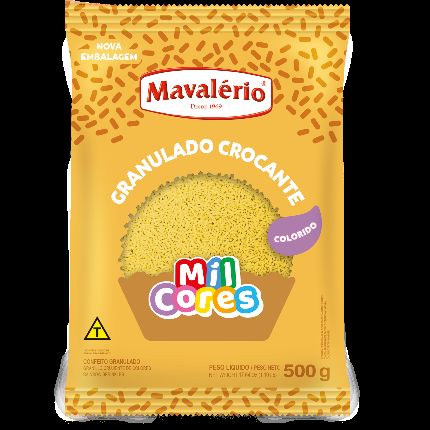 Granulado Crocante Amarelo 500g – Mavalério