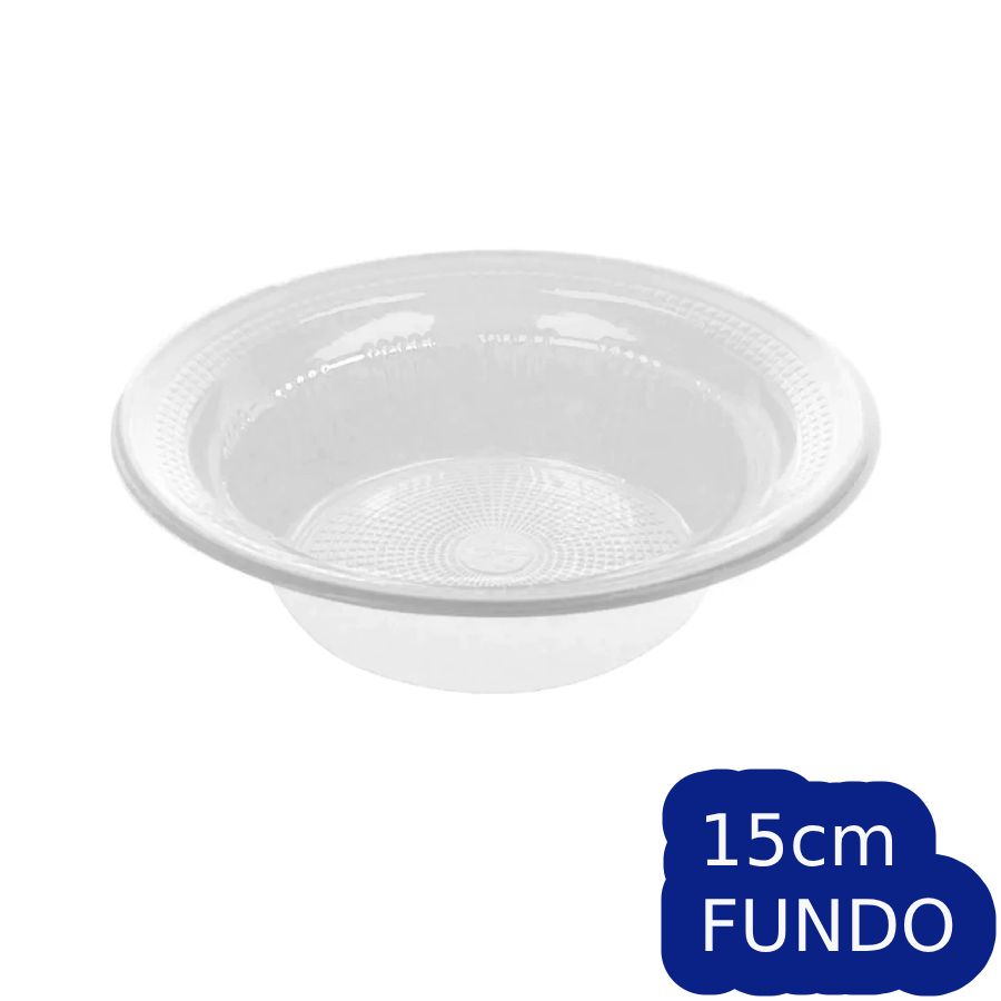 Prato Fundo Biodegradável 15cm – Branco –...