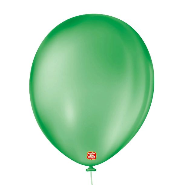 Balão 9" Liso Redondo Verde Bandeira Pac... Balão 9" Liso Redondo Verde Bandeira Pac...