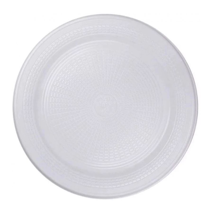 Prato Raso 20 cm Branco com 10 Unidades –...