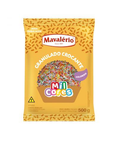 Granulado Crocante Colorido 500g – Mavalério
