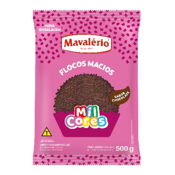 Flocos Sabor Chocolate Macio 500g – Maval...