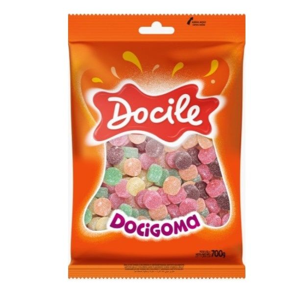 Bala de Goma Sortida – Docile – Tubo 700g